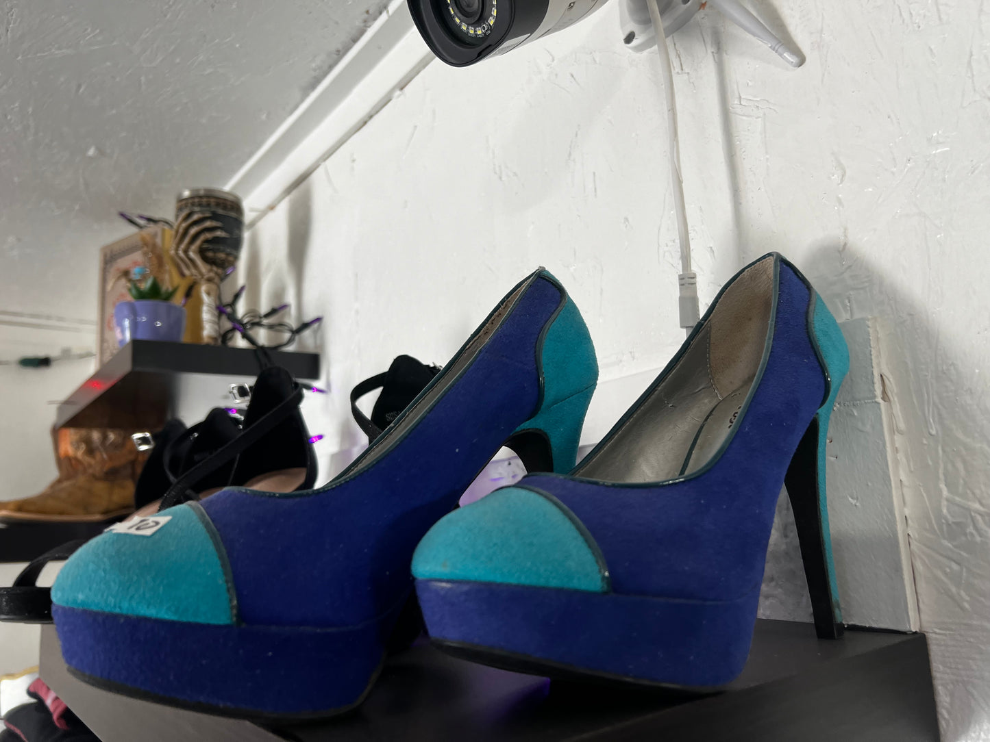 Blue High heels
