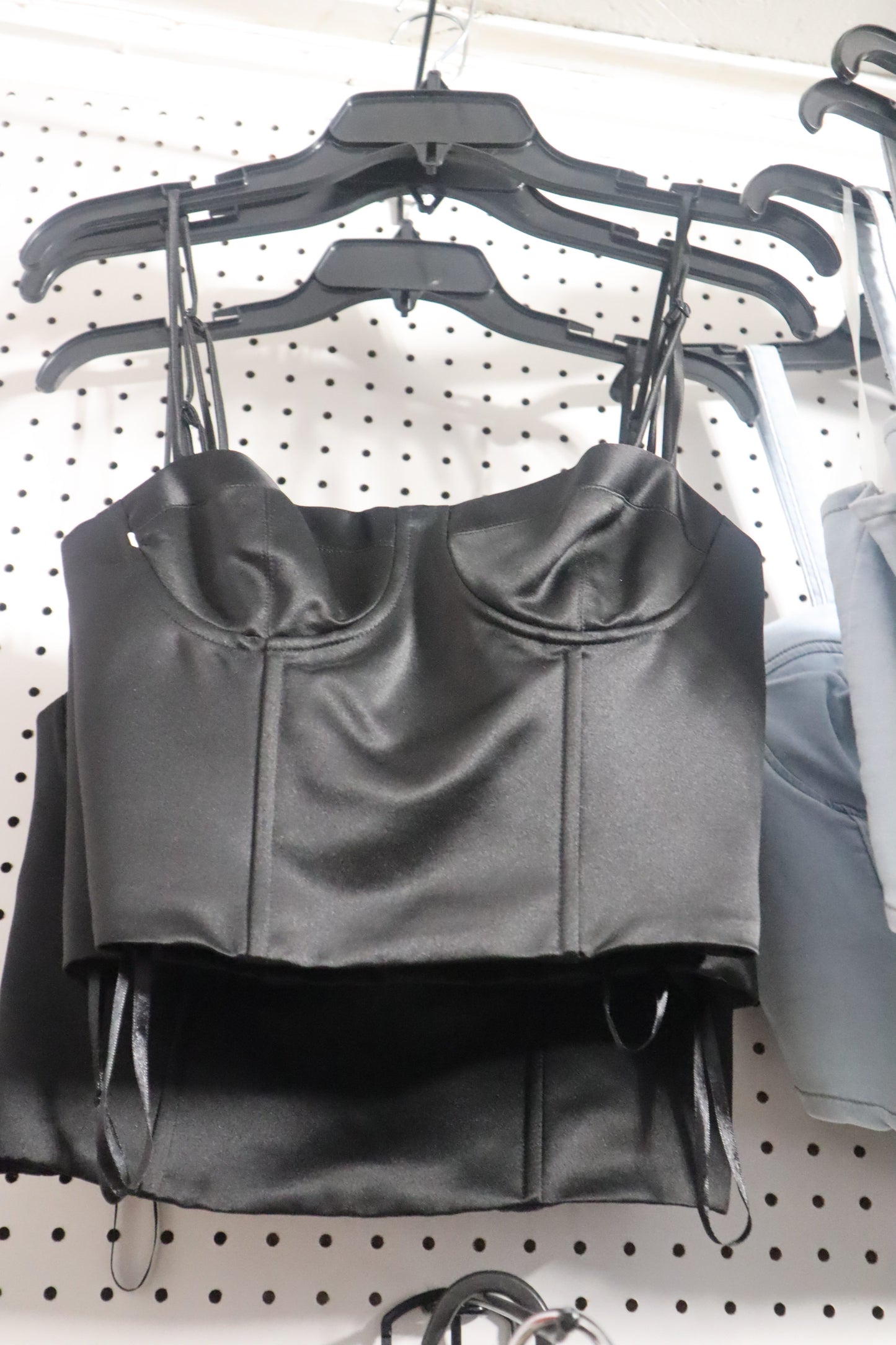 Black Crop corset Top