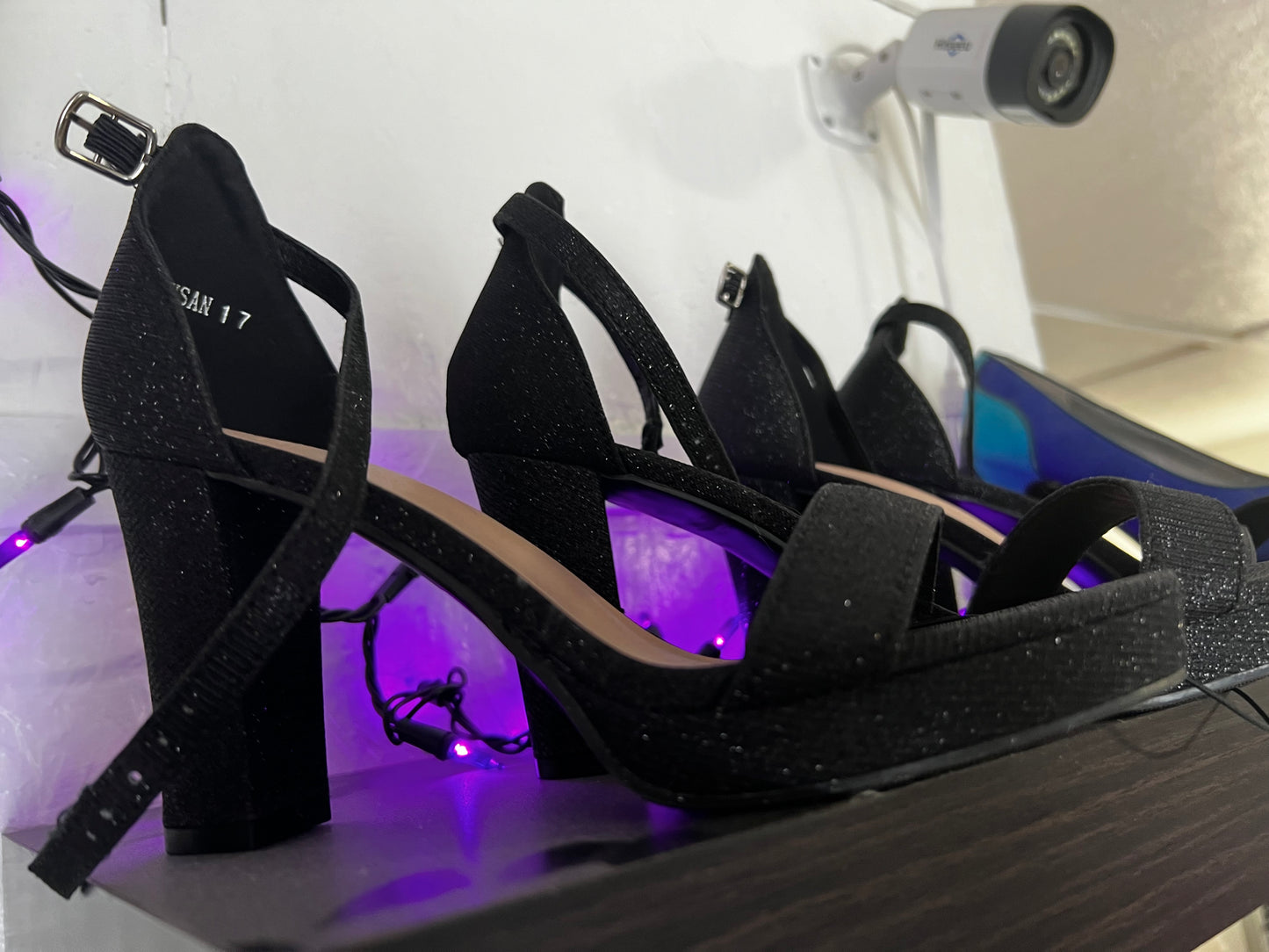 Black Sparkly Heels