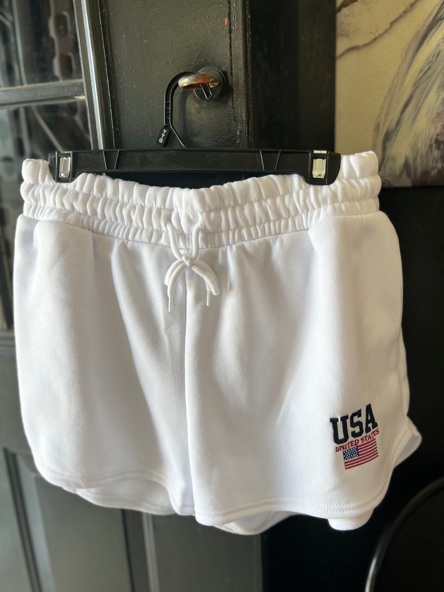 USA white shorts