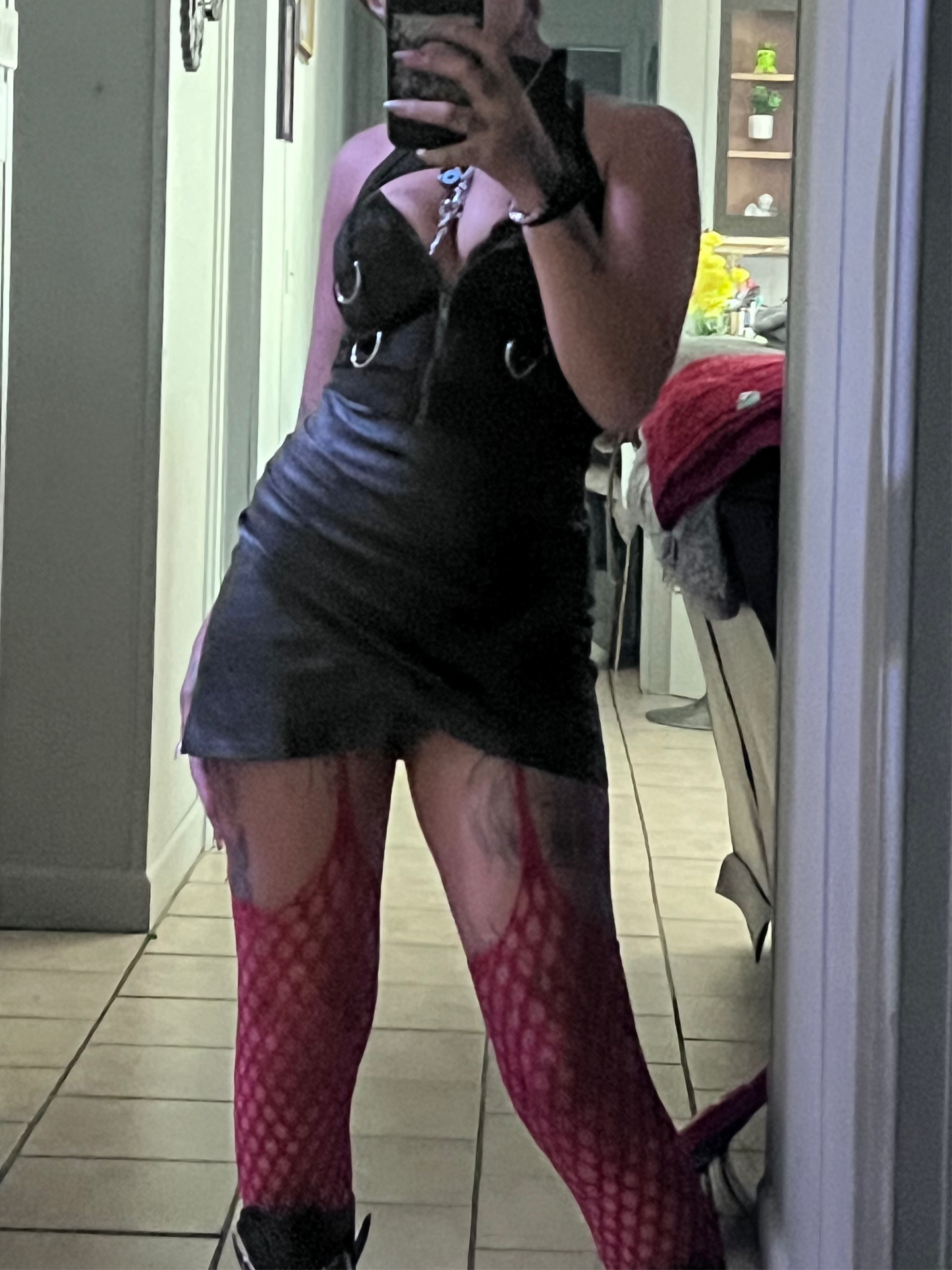 Black Leather Skirt