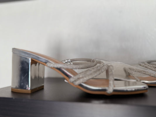 Silver Platform Heels
