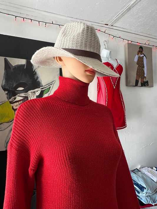 Red Sweater Dress