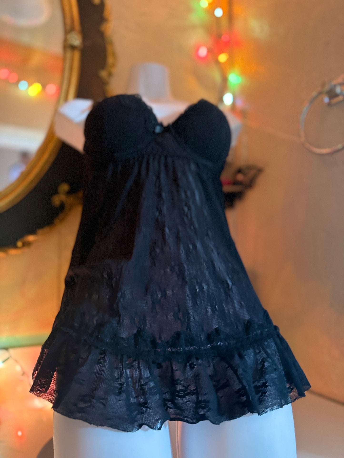 Black Lingerie Top