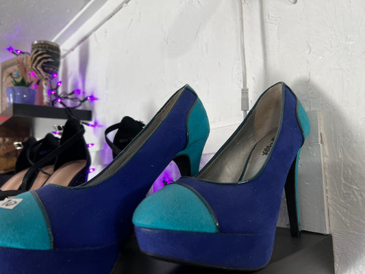 Blue High heels