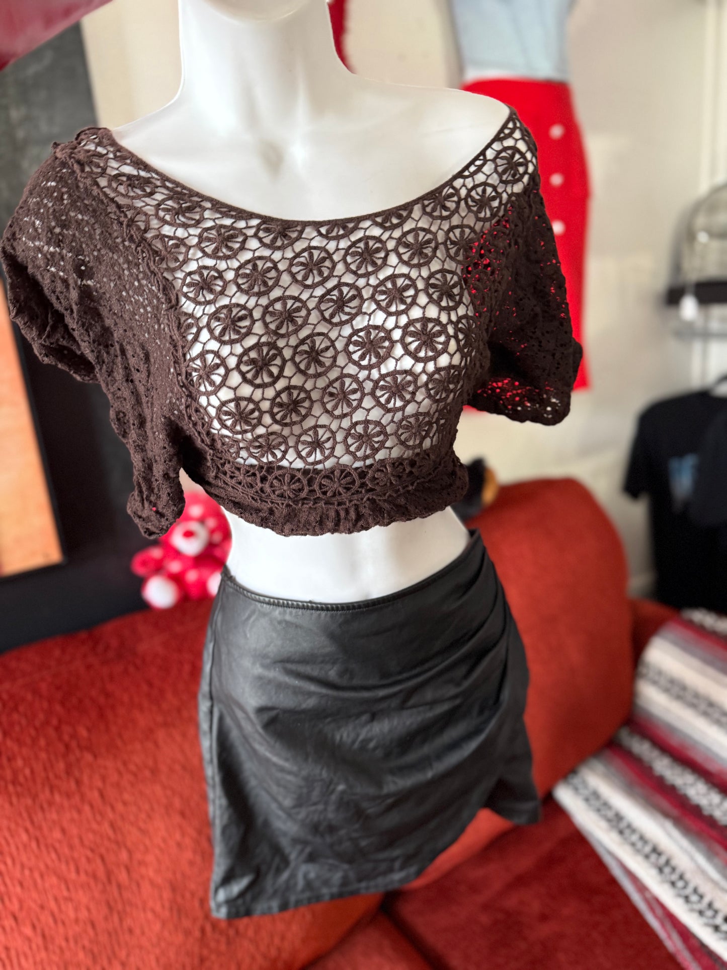 Black Leather Skirt