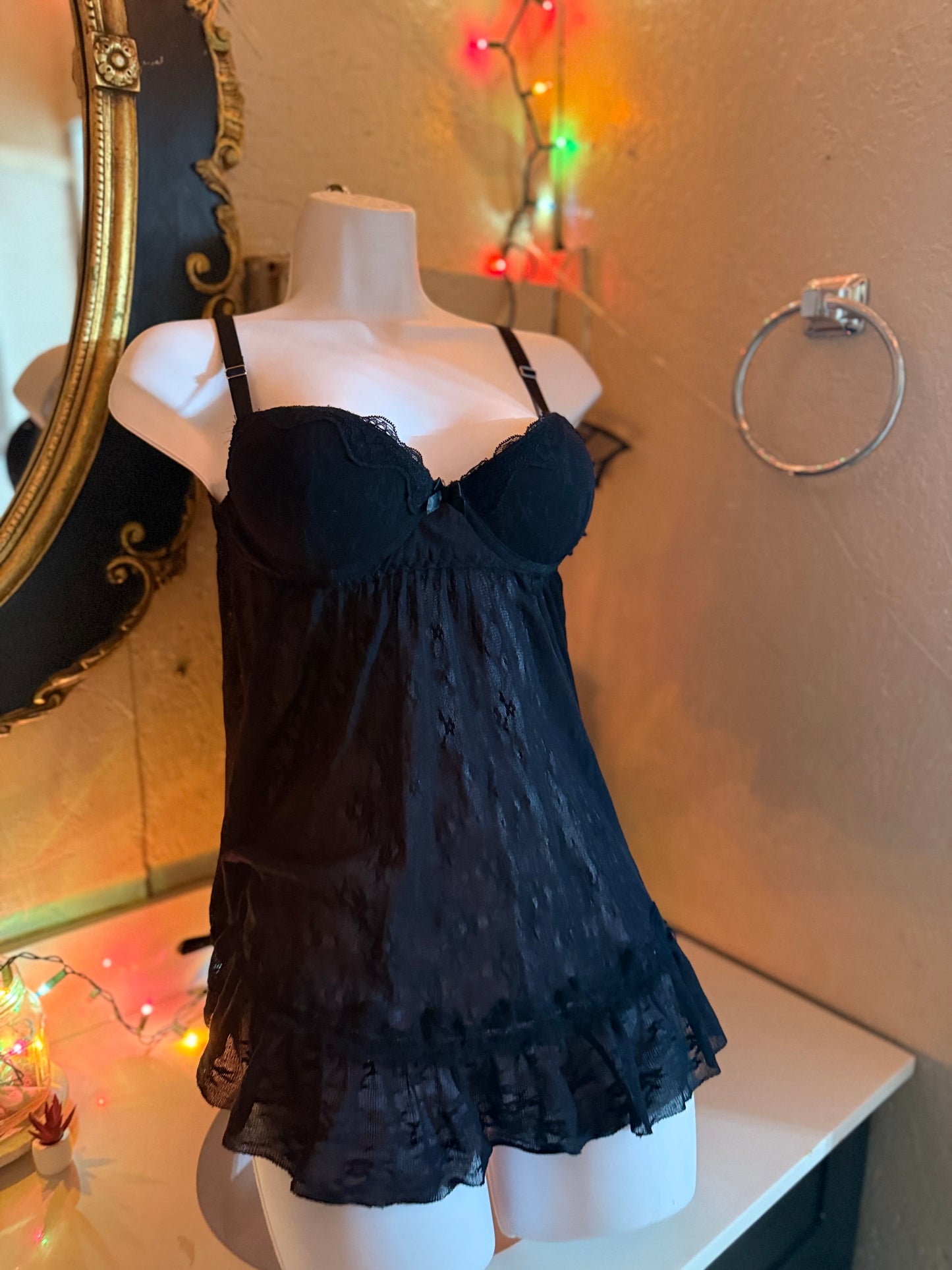 Black Lingerie Top