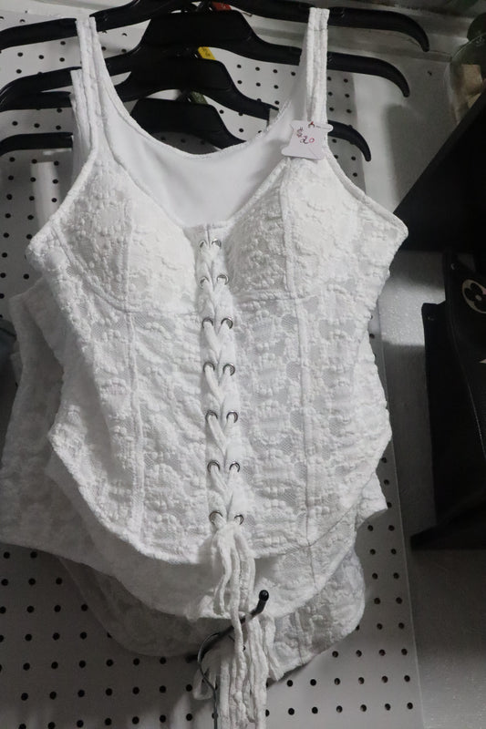 White Corset Top