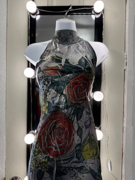 Sheer Rose Dress