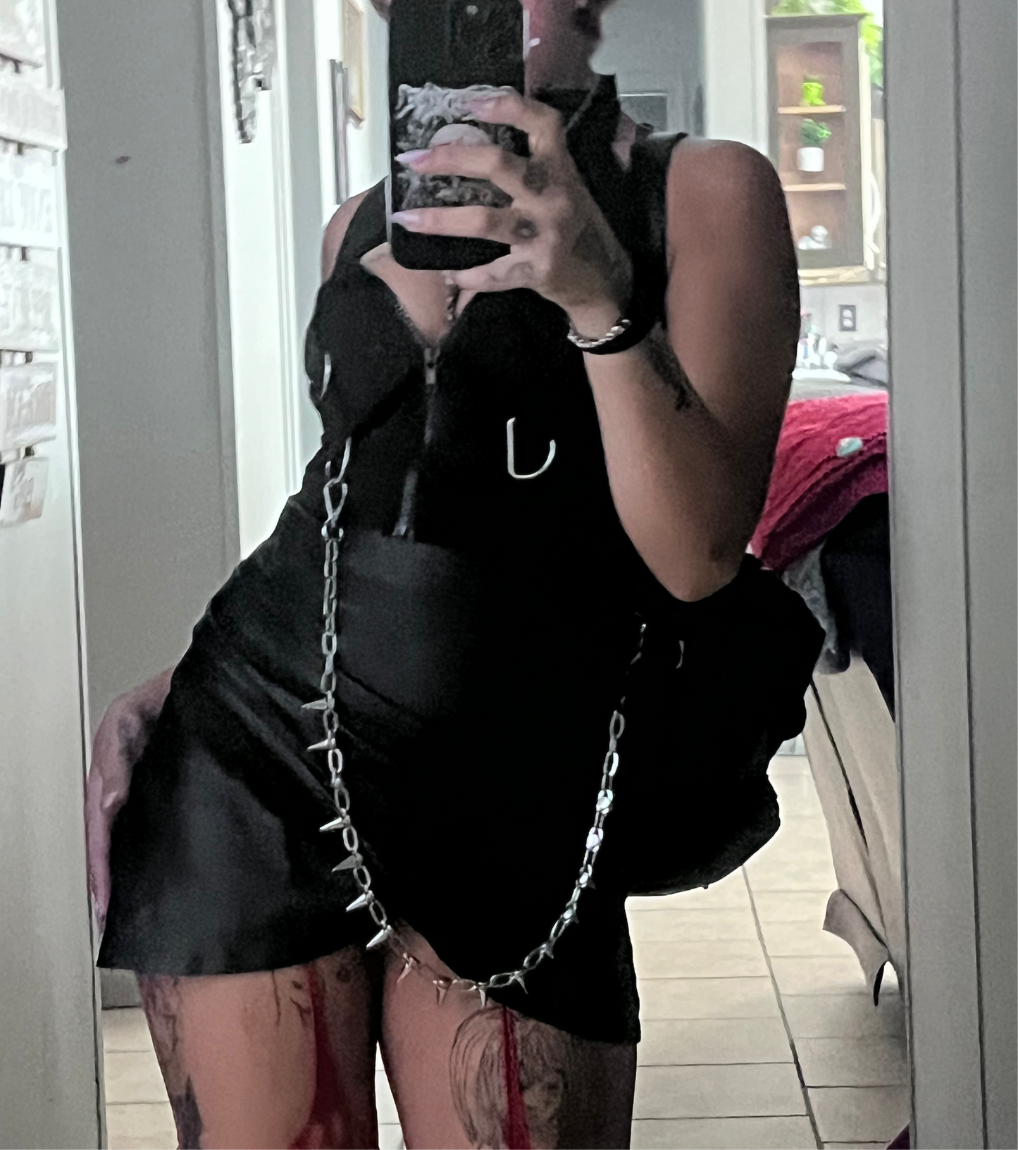 Black Leather Skirt