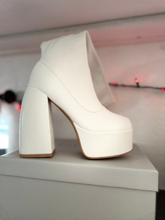 White Platform Boots