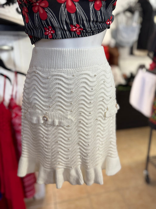 White Cotton Skirt
