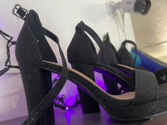 Black Sparkly Heels